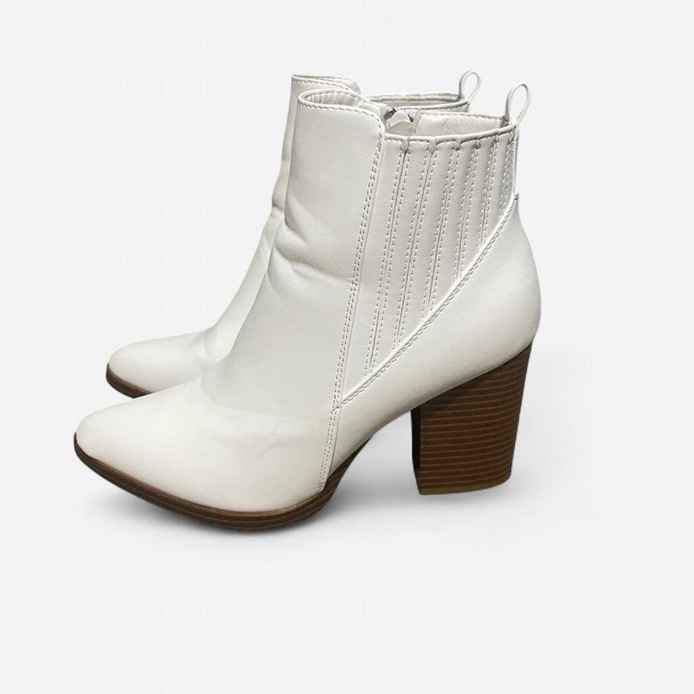 Women's White Ankle Boots